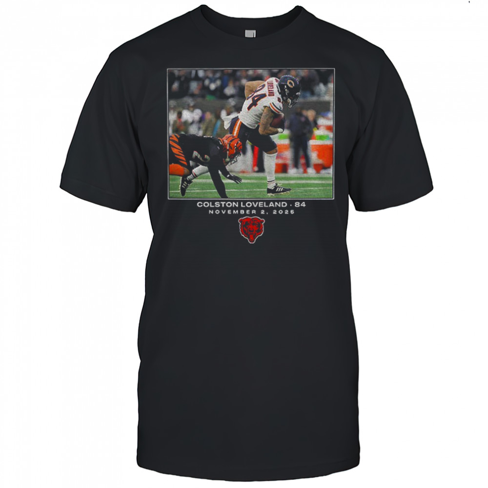 Colston Loveland Chicago Bears NFL Flash Features Week 9 84 November 2 2025 photo shirt
