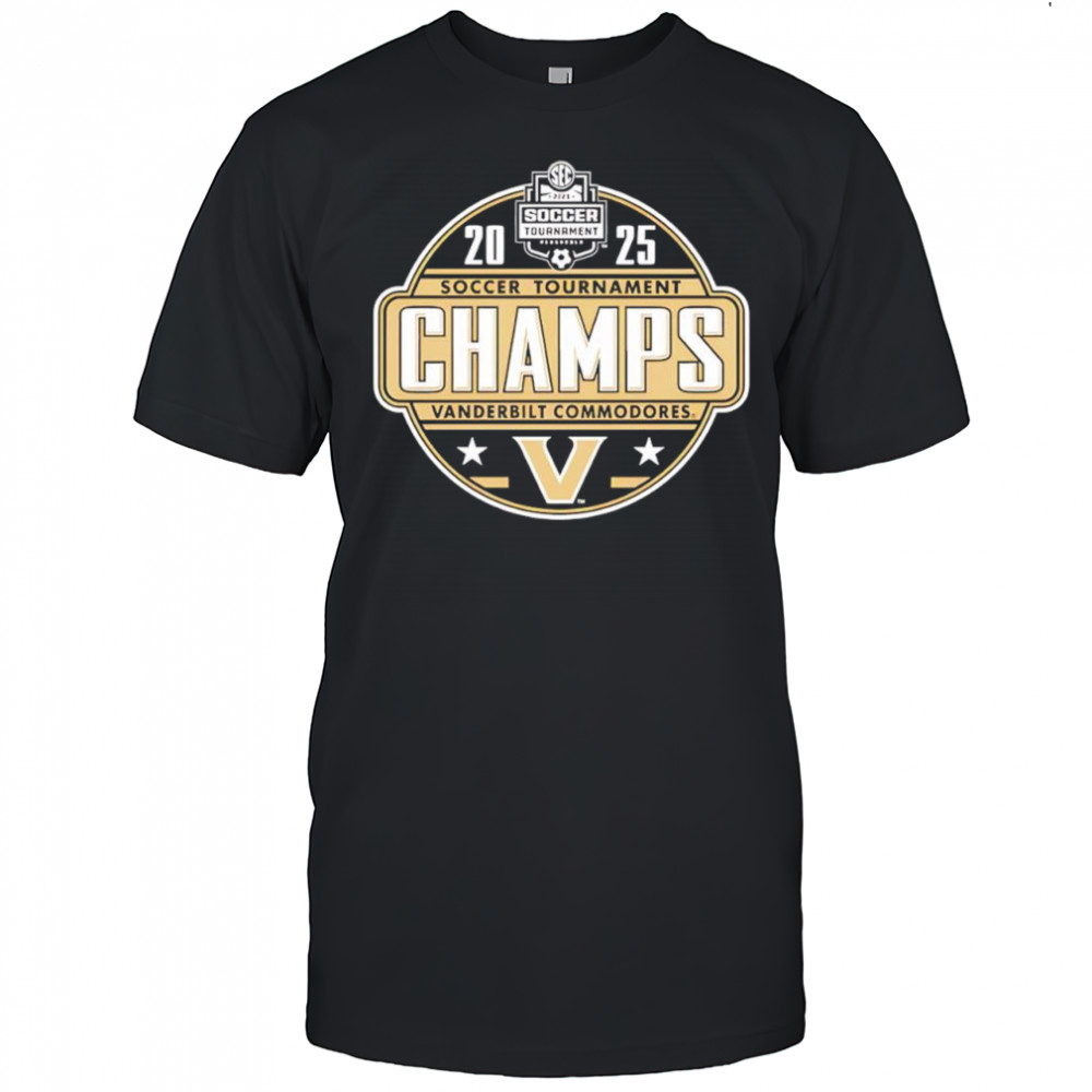 Commodores 2025 SEC Women’s Soccer Tournament Champions shirt