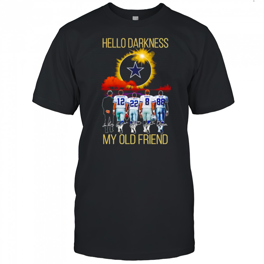 Dallas Cowboys Hello Darkness my old friend signatures shirt