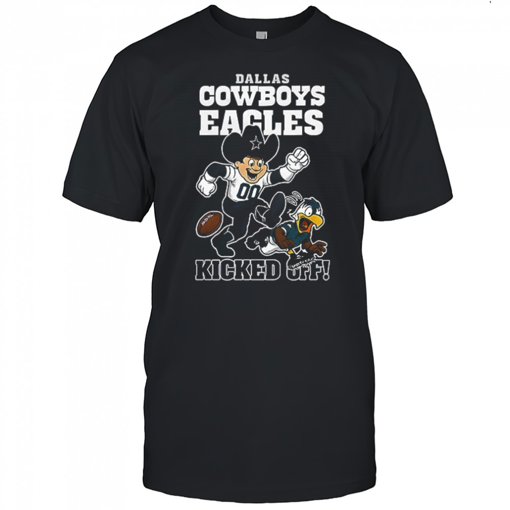 Dallas Cowboys vs Philadelphia Eagles kickoff game winners mascot shirt