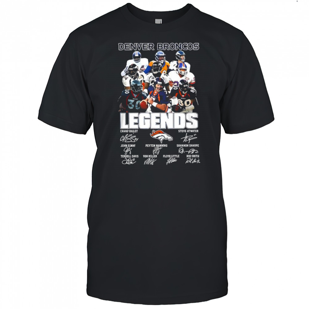 Denver Broncos football legends player signature shirt