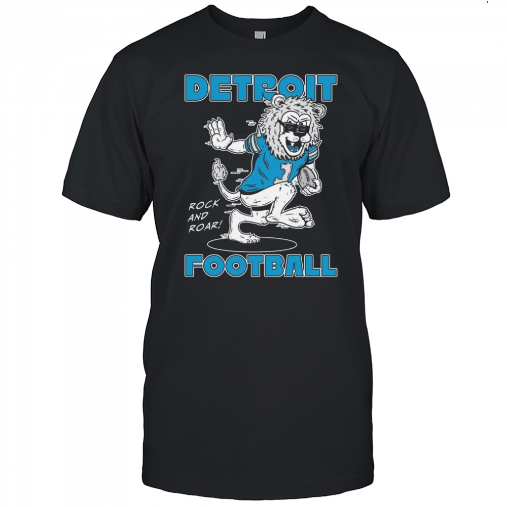 Detroit Lions Football Rock And Roar Mascot 2025 Shirt