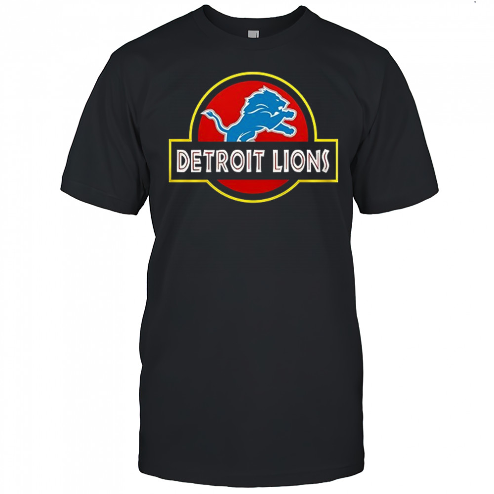 Detroit Lions x Jurassic Park life finds a way shirt