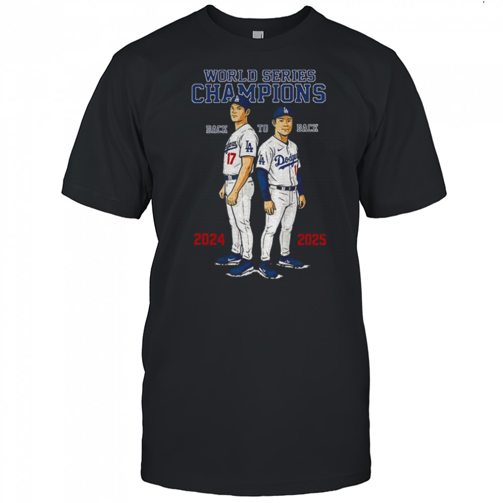 Dodgers Back-to-Back World Series Champions Ohtani and Yamamoto shirt