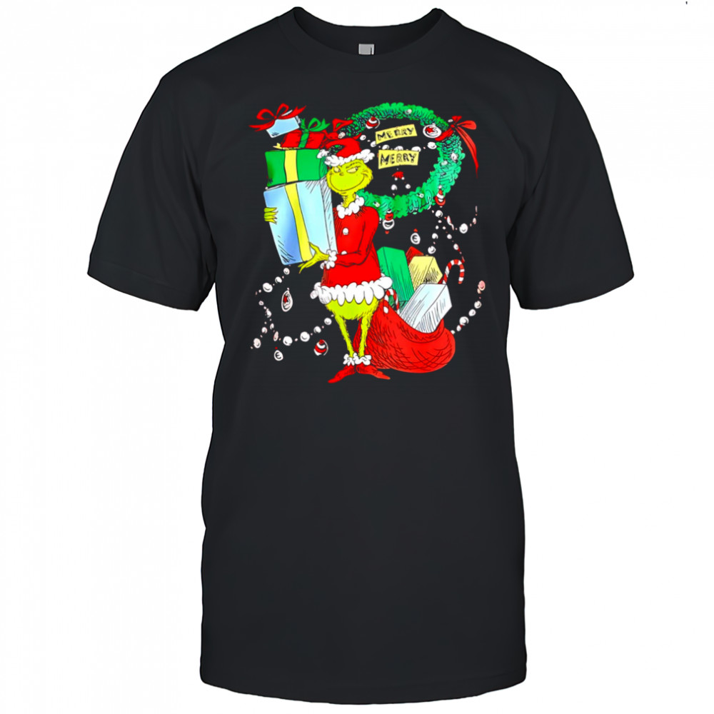 Dr Seuss The Grinch Merry Merry Christmas 2025 shirt
