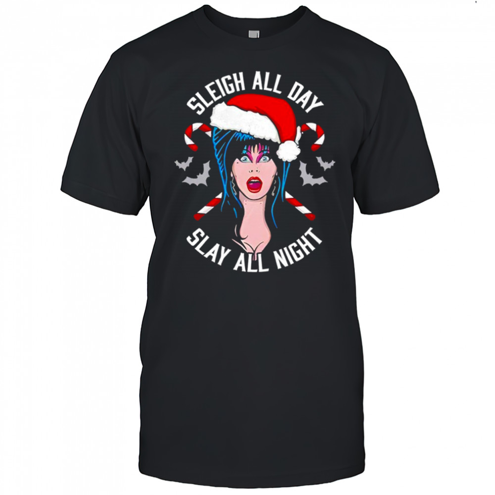 Elvira Sleigh All Day Slay All Night Christmas shirt