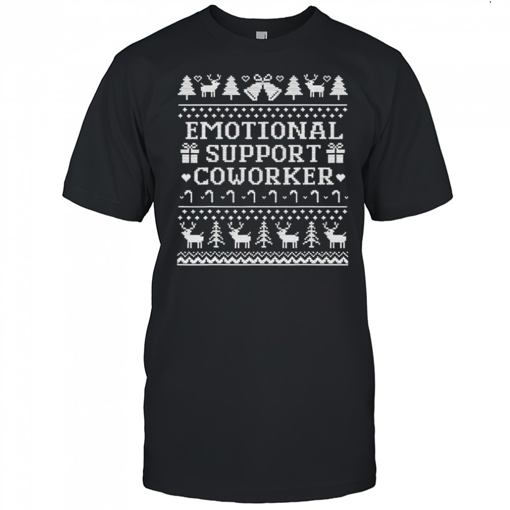 Emotional Support Coworker Christmas shirt
