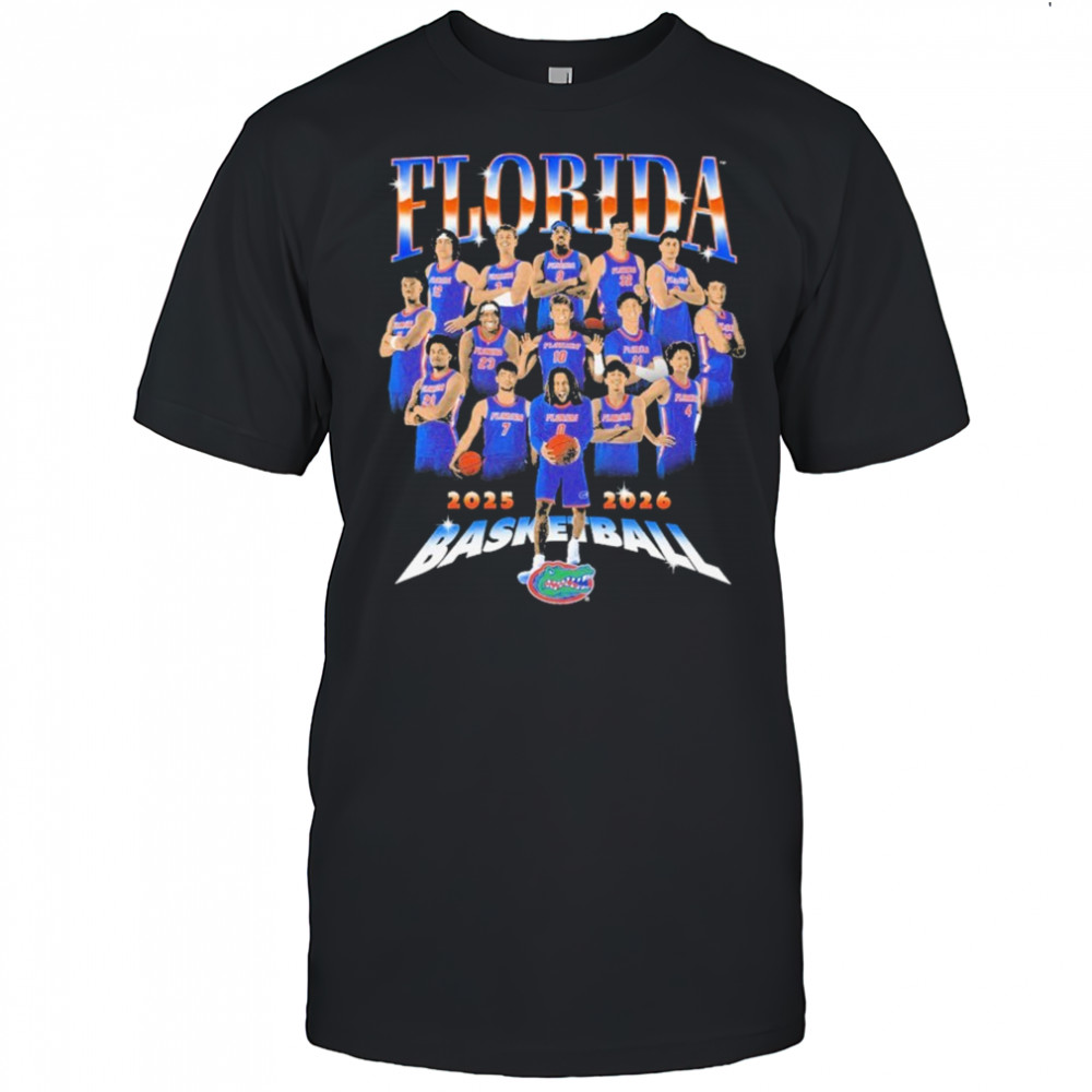 Florida Gators 2025-2026 Men’s Players Basketball Team T-shirt