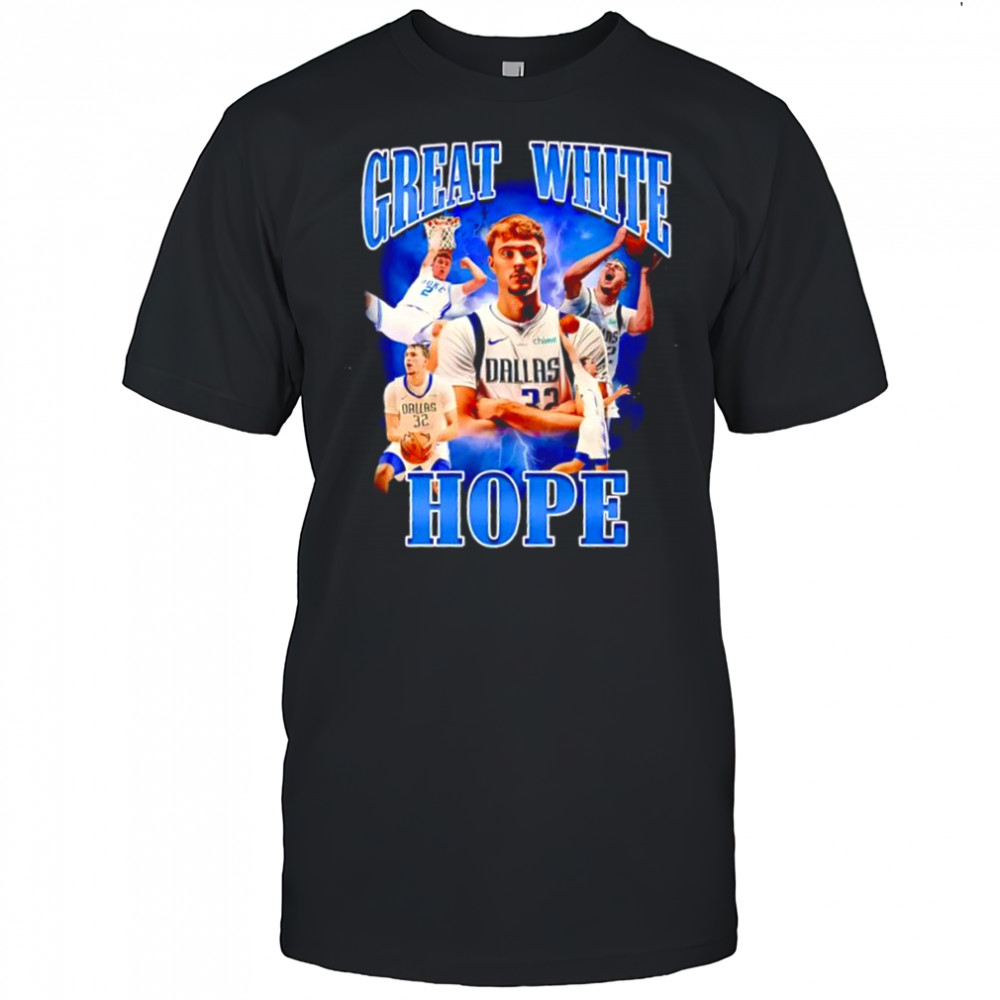 Great White Hope Cooper Flagg Dallas Mavericks player graphic shirt