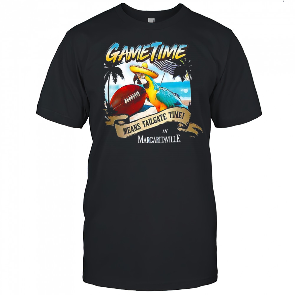 Green Bay Packers football game time means Tailgate time in Margaritaville shirt
