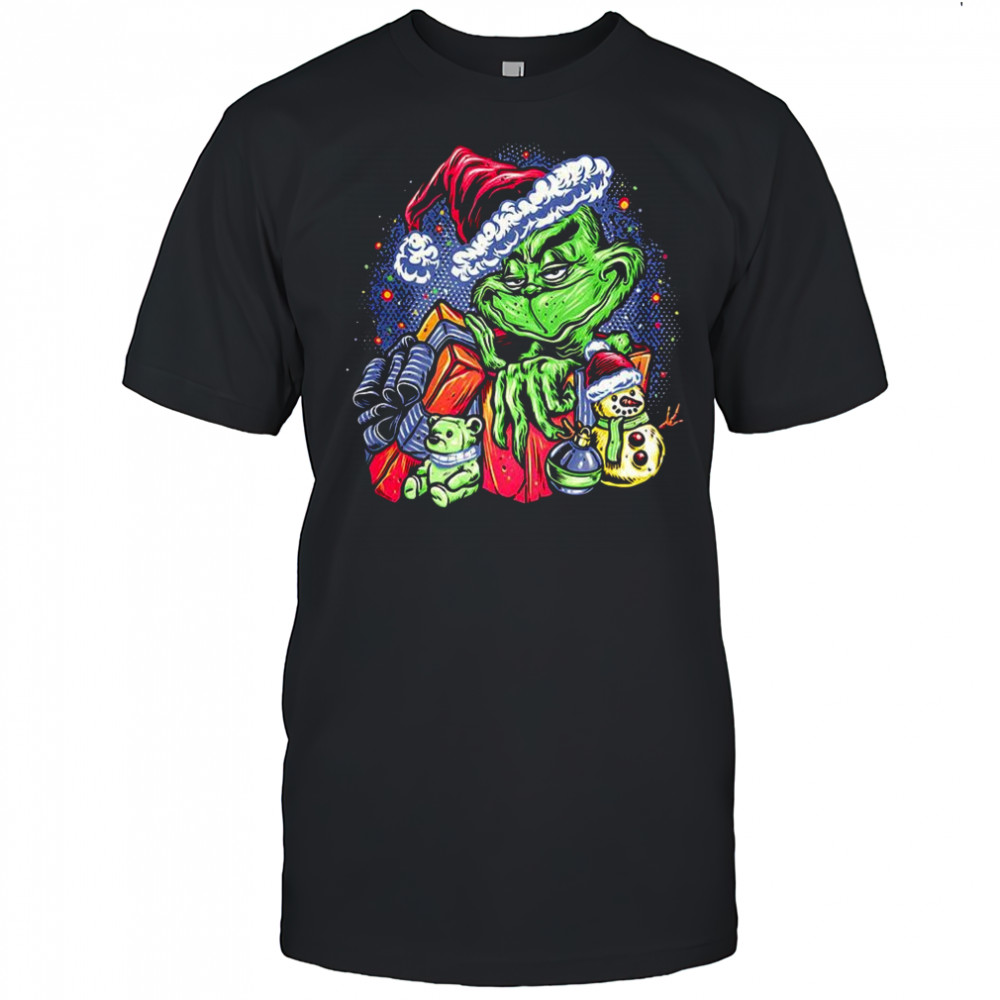 Grinch A grumpy present Christmas shirt