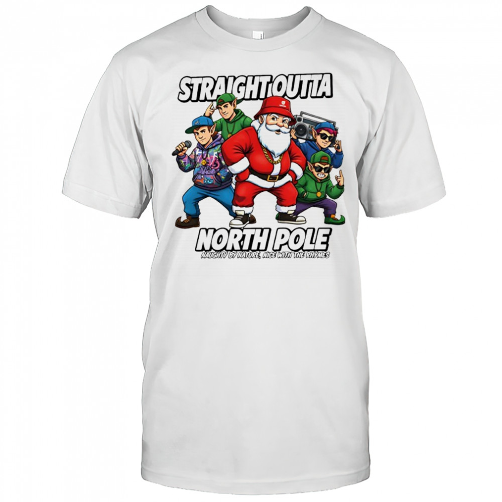 Hip Hop Santa Straight Outta North Pole Christmas shirt