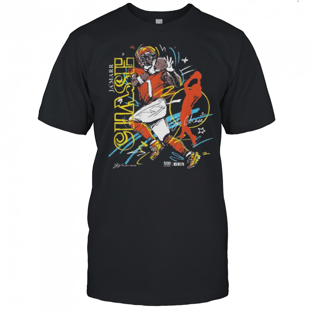 Ja’Marr Chase Cincinnati Scribble Signature Shirt