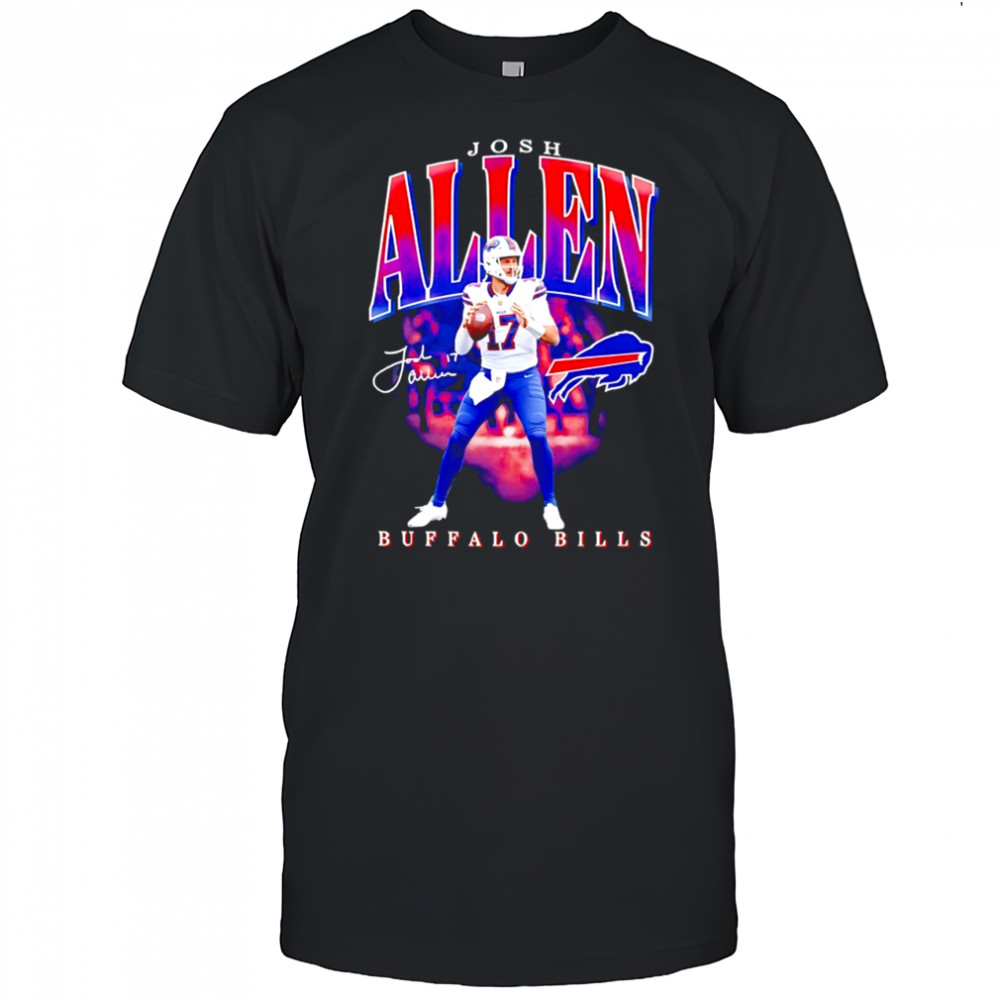Josh Allen Buffalo Bills football player signature shirt