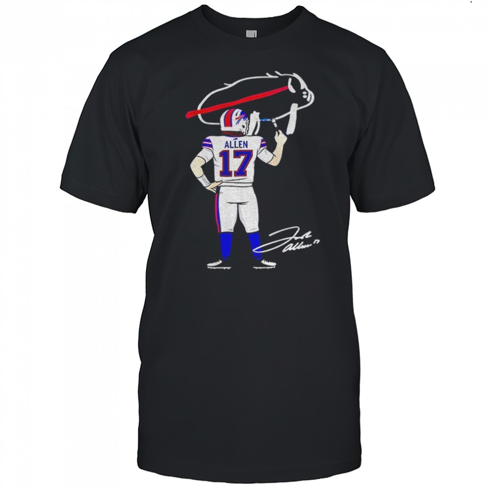Josh Allen painting Buffalo meme Buffalo Bills NFL Football 2025 signature shirt