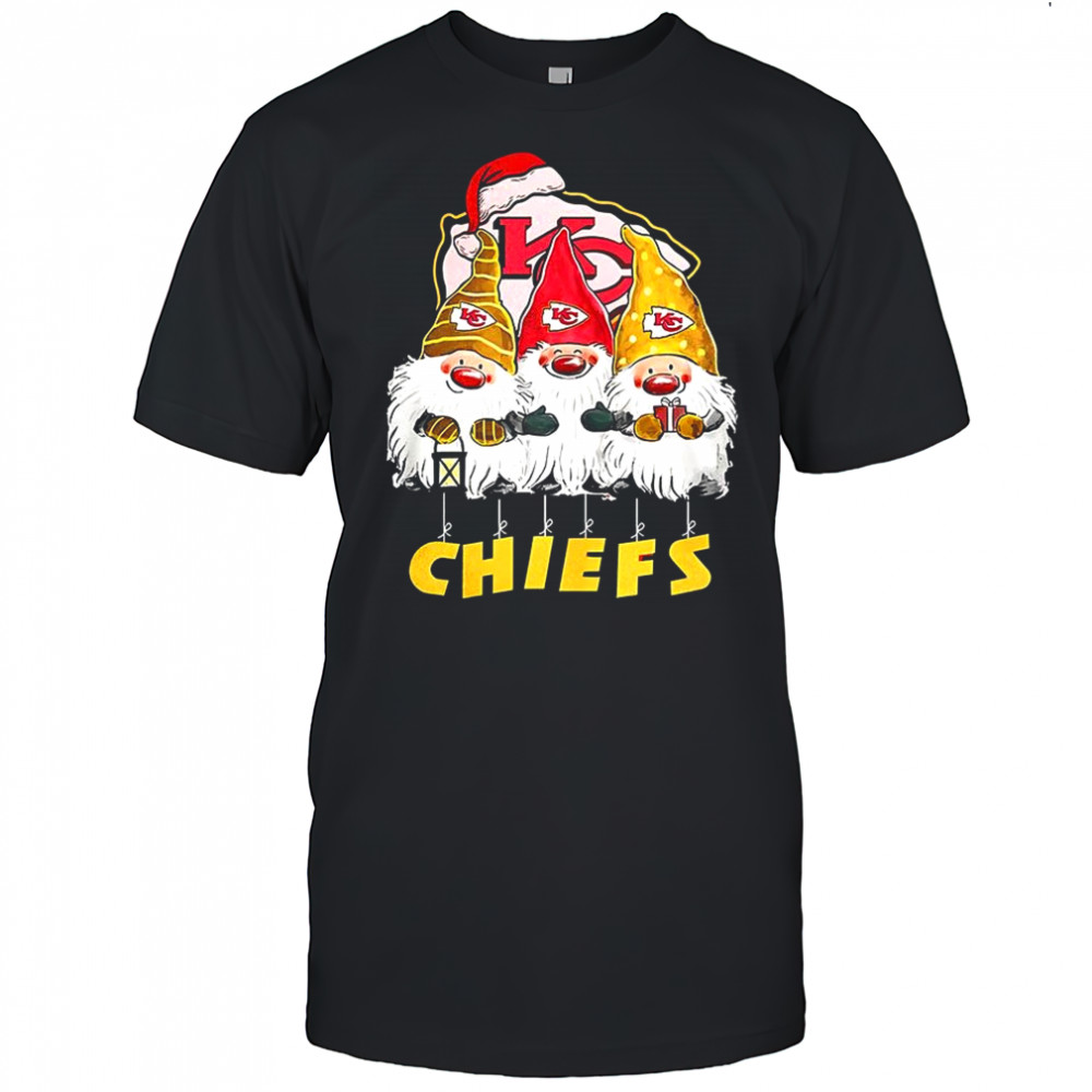 Kansas City Chiefs football gnomes Christmas shirt