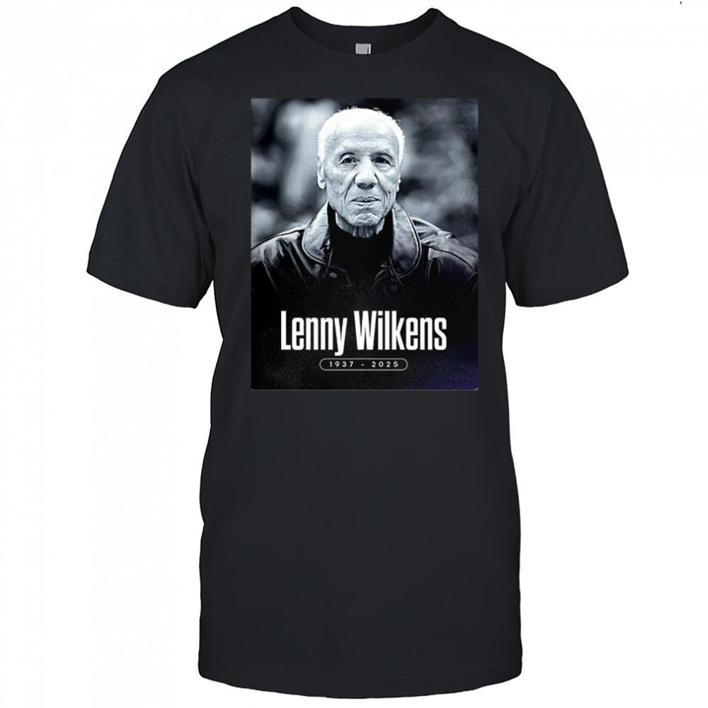 Lenny Wilkens Hall of Fame basketball 1937-2025 shirt