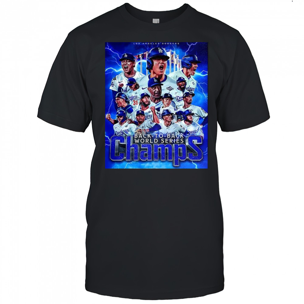 Los Angeles Dodgers 2025 Back-to-back World Series Champions team shirt