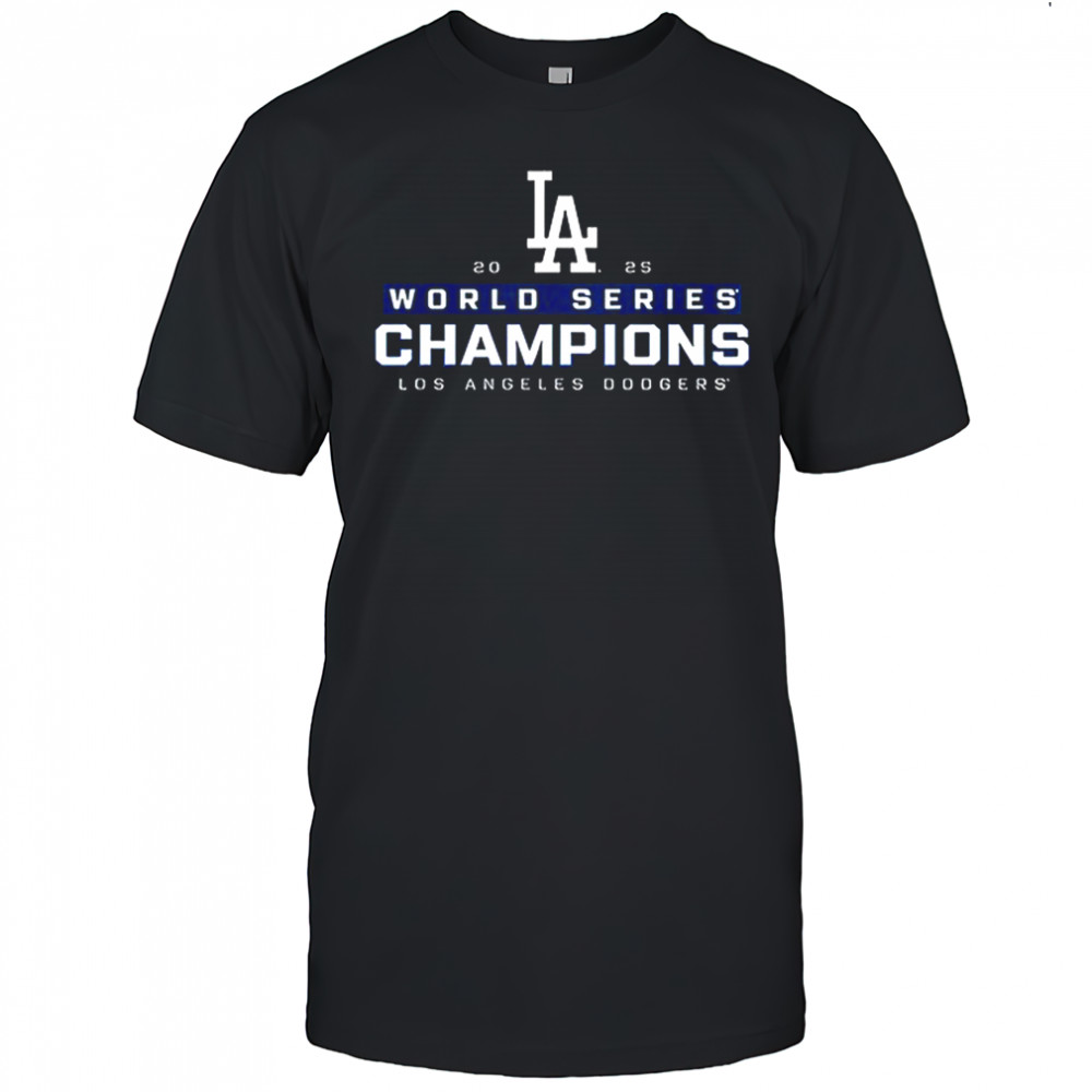Los Angeles Dodgers 2025 World Series signatures T-shirt