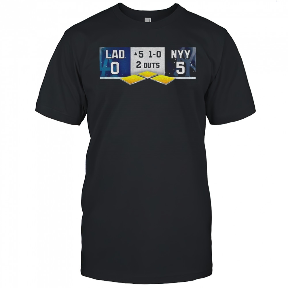 Los Angeles Dodgers vs New York Yankees World Series 5th Inning Baseball 2025 shirt