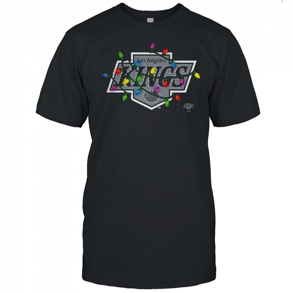 Los Angeles Kings logo Holiday Merry Christmas lights shirt
