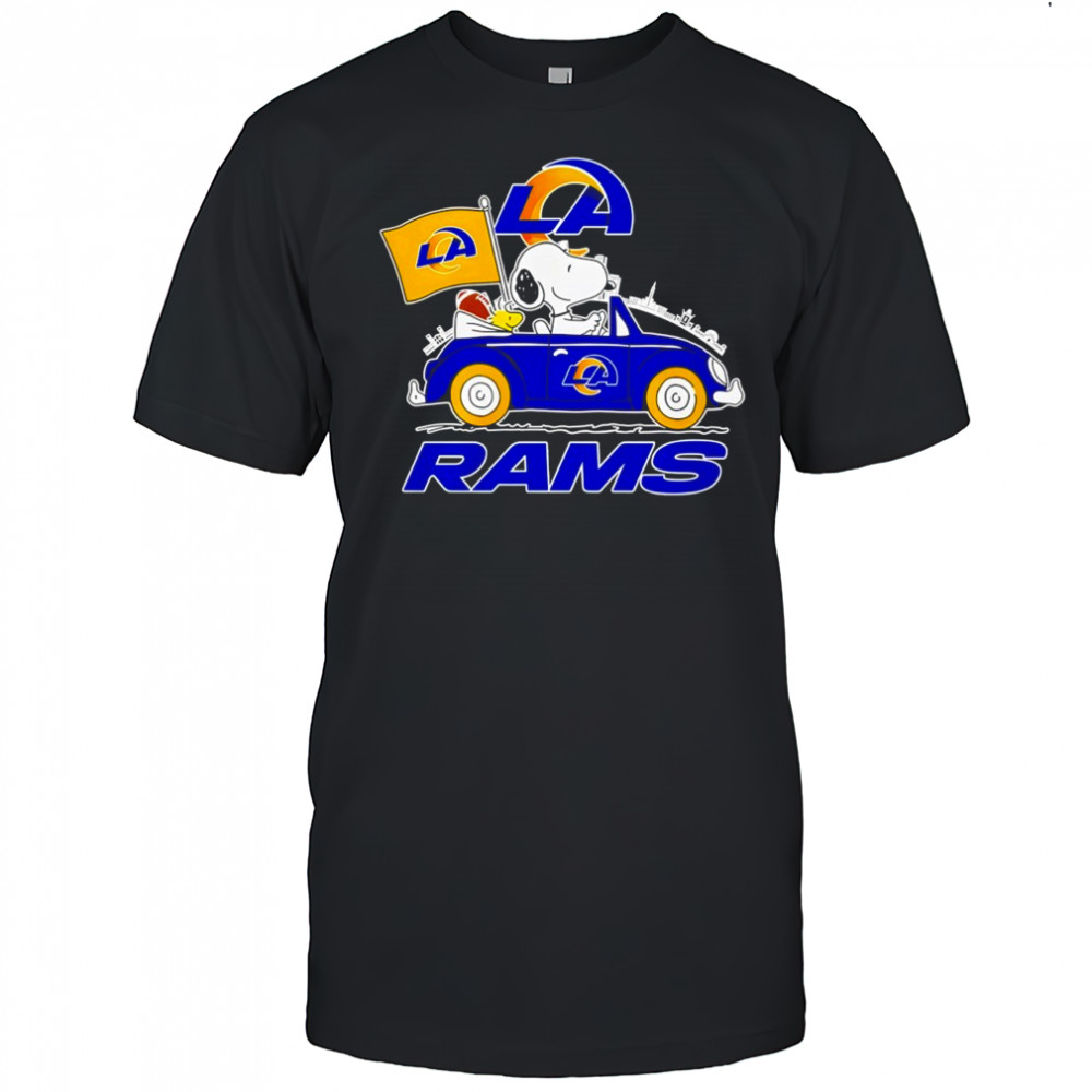 Los Angeles Rams x Snoopy and Woodstock drive car shirt