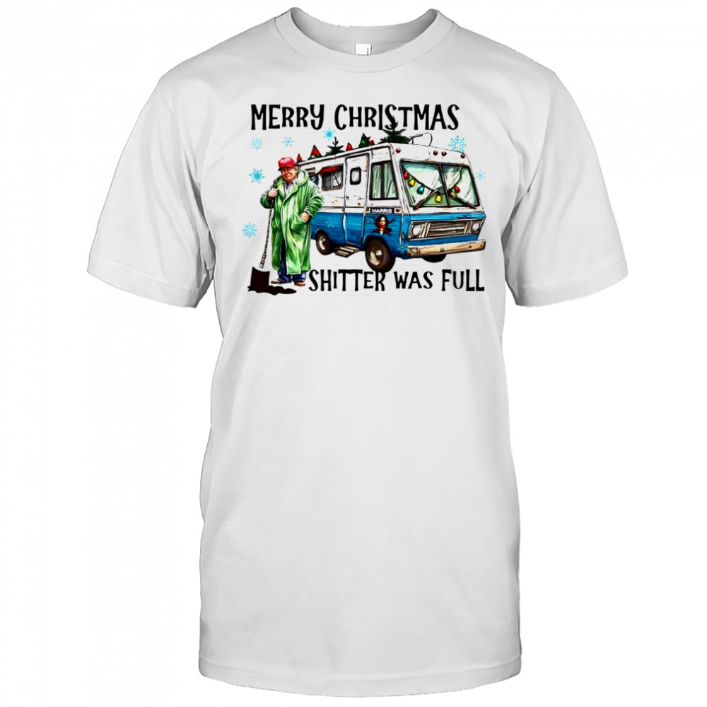 Merry Christmas Shitter was Full Trump President shirt
