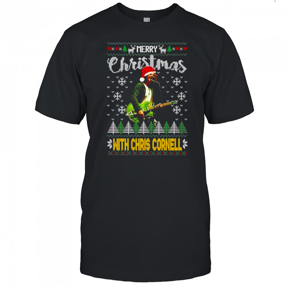 Merry Christmas With Chris Cornell musician shirt