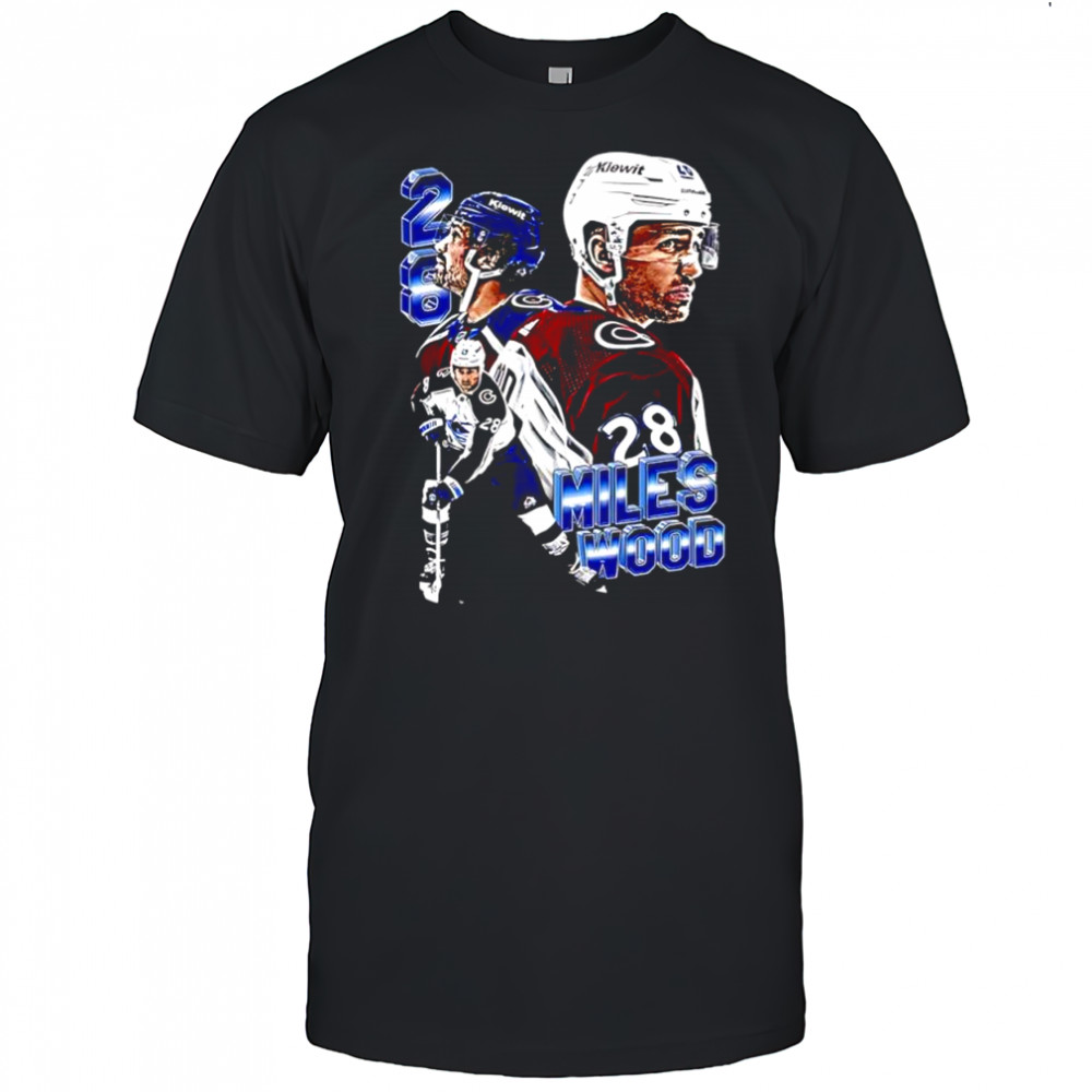 Miles Wood Colorado Avalanche 28 shirt