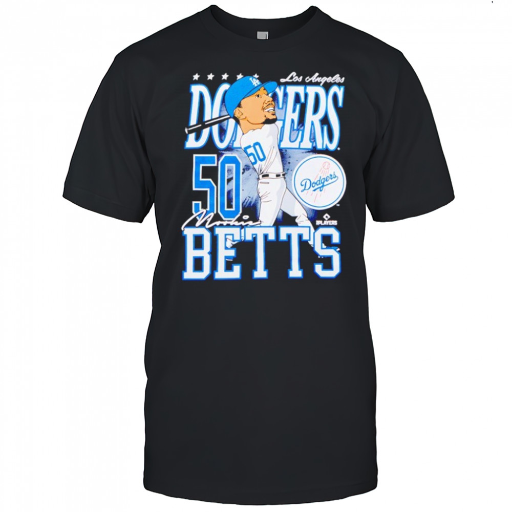 Mookie Betts Los Angeles Dodgers Caricature Player shirt