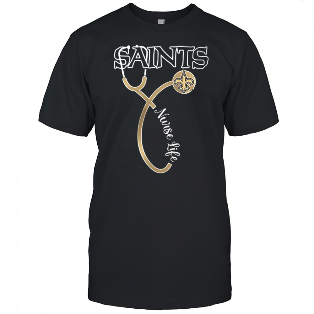 New Orleans Saints x Nurse life it’s a work of heart shirt