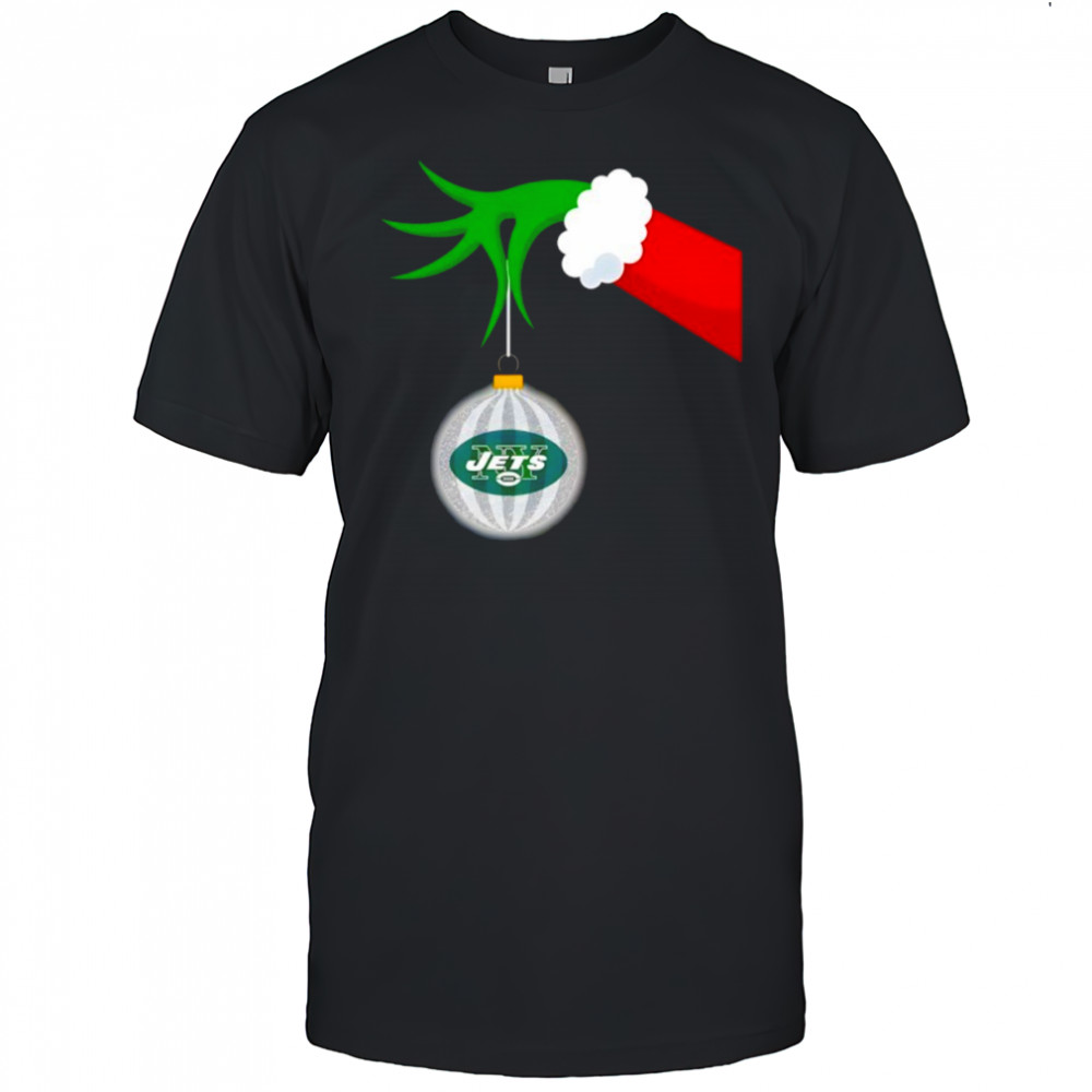 New York Jets Grinch Hand Holiday Shirt