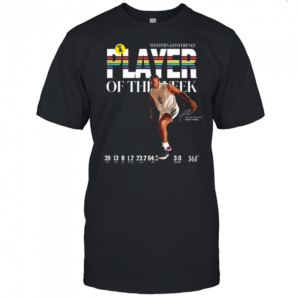 Nikola Jokic western conference player of the week shirt
