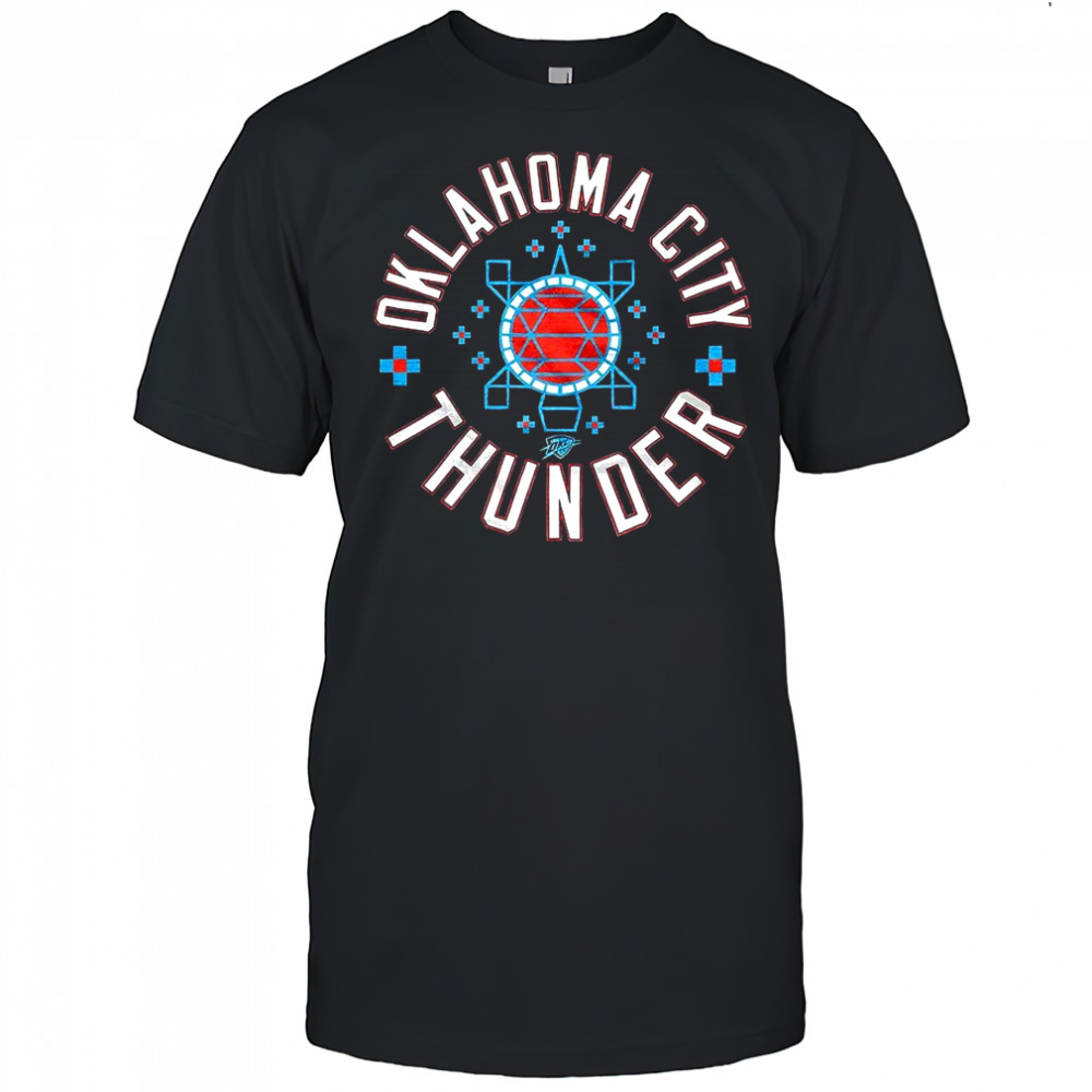 Oklahoma City Thunder baslketball 2025 indigenous culture logo shirt
