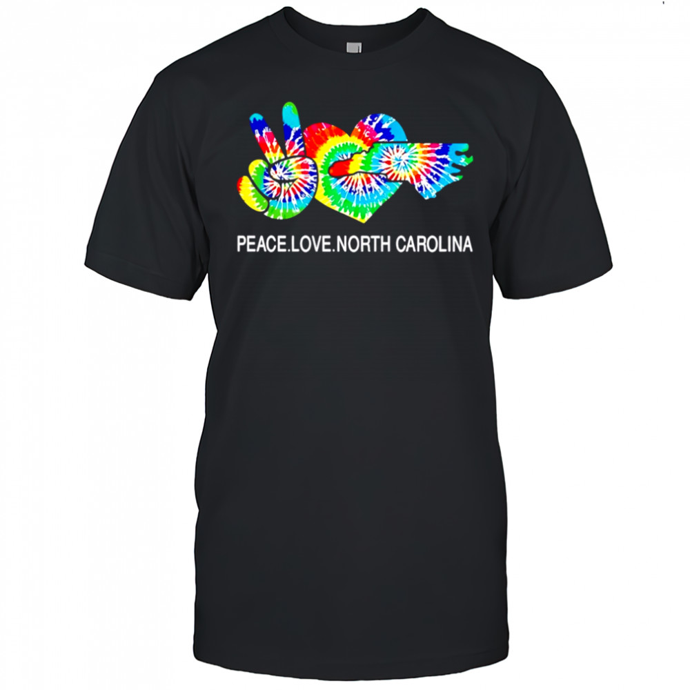 Peace Love North Carolina pride shirt
