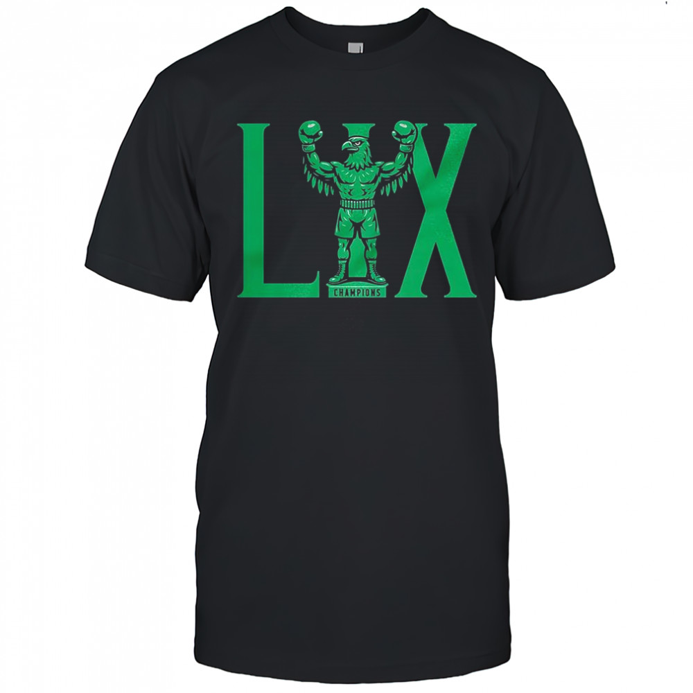 Philadelphia Eagles football Super Bowl LIX Champions Eagles Statue shirt