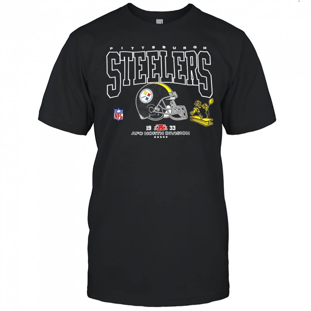 Pittsburgh Steelers football AFC North Division est 1933 logo shirt