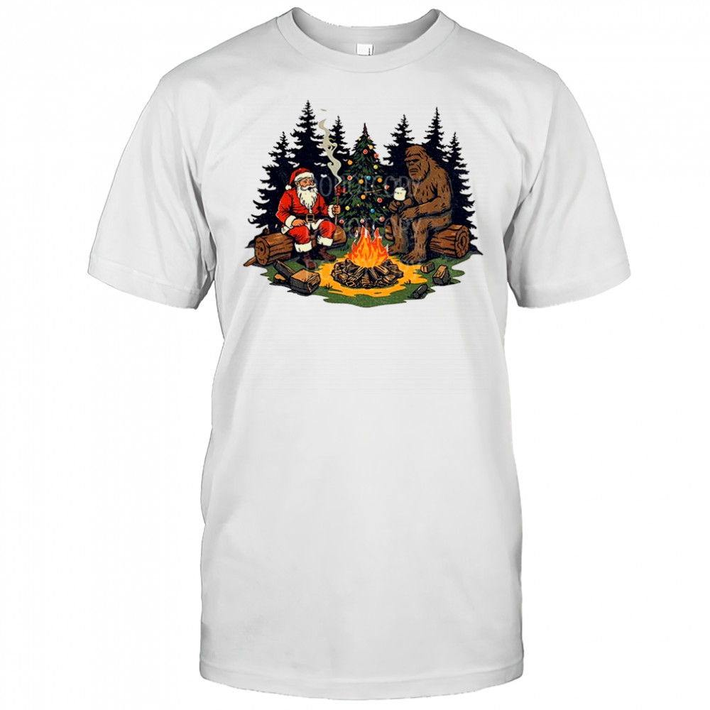 Santa Claus and Bigfoot believe Merry Christmas shirt