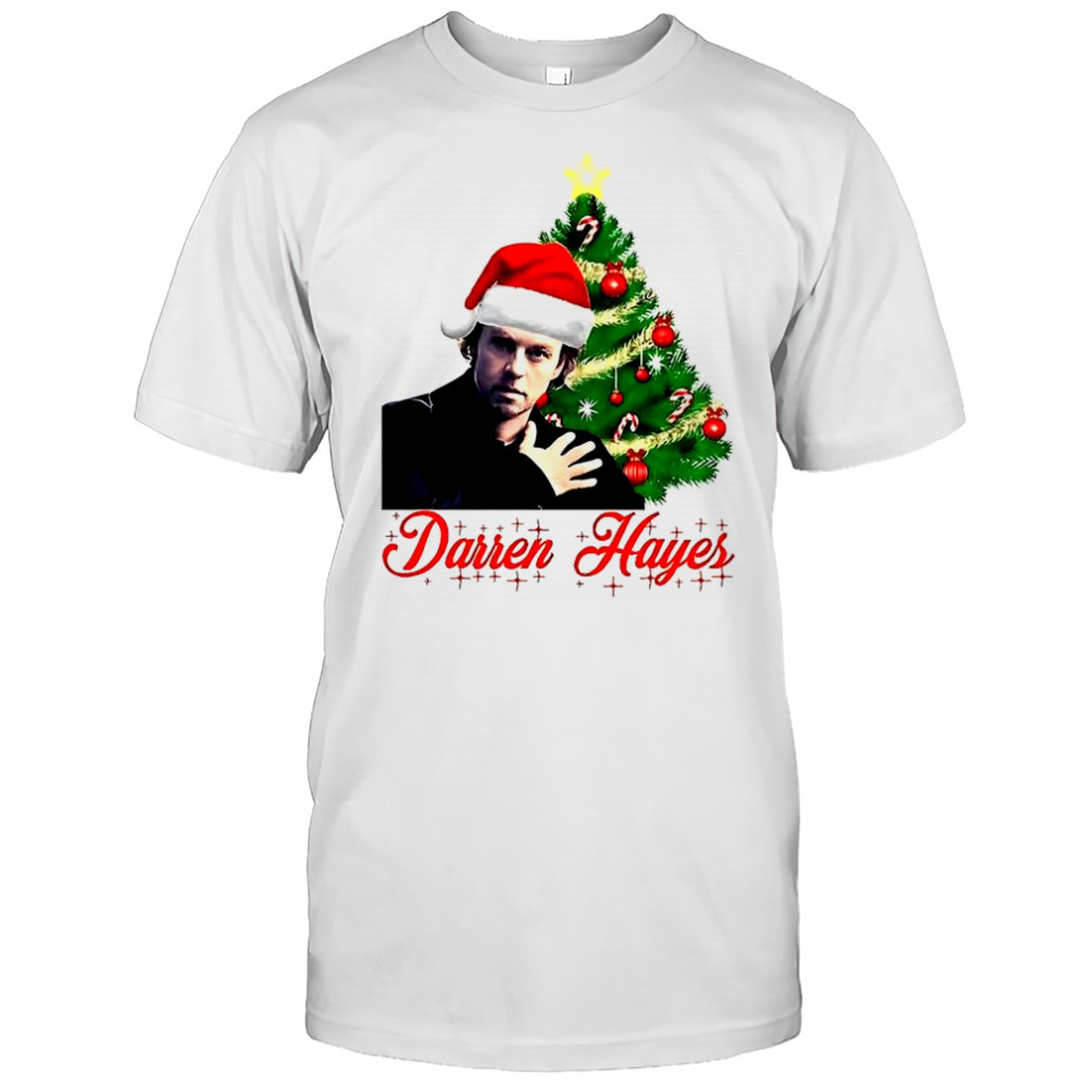 Santa Darren Hayes Christmas tree shirt