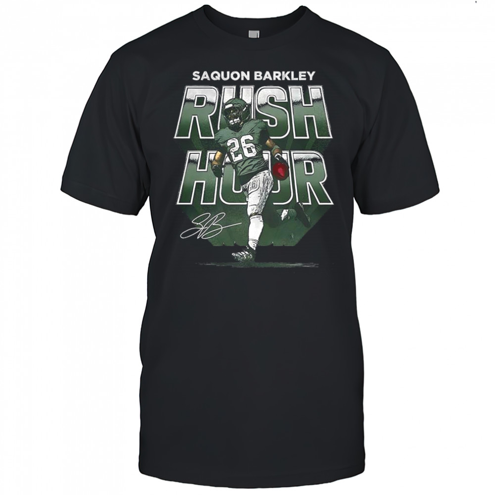 Saquon Barkley Philadelphia Eagles football rush hour signature shirt