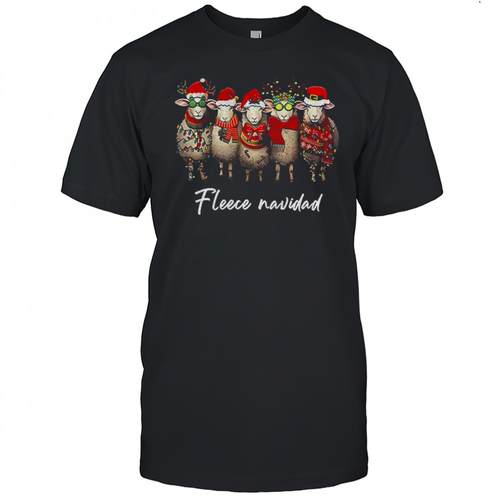 Sheep lover fleece navidad Merry Christmas 2025 shirt