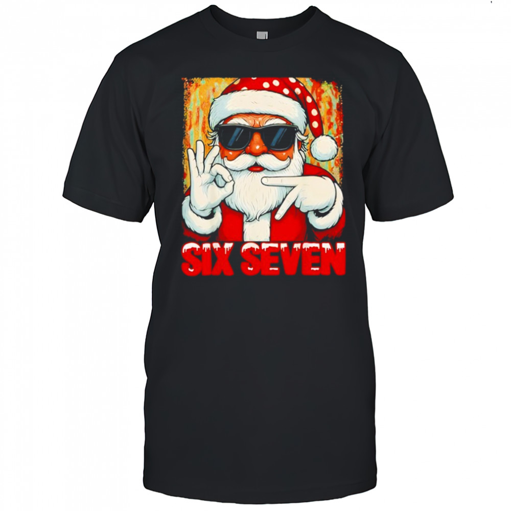 Six Seven Meme Christmas Cool Santa shirt