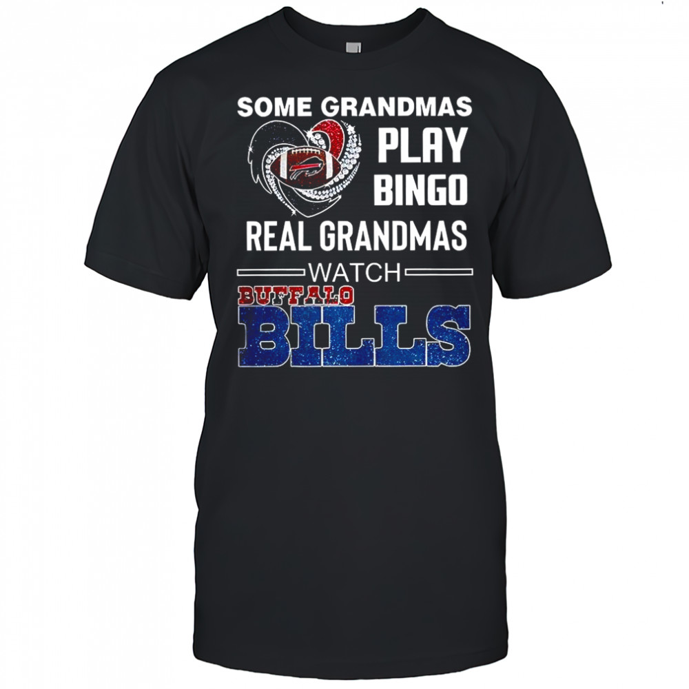 Some grandmas play bingo real grandmas watch Buffalo Bills game diamond heart