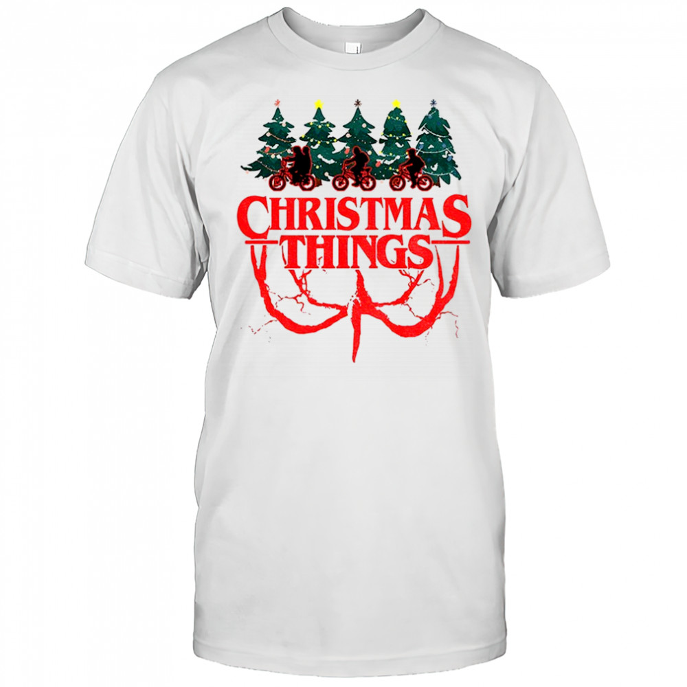 Stranger Things Christmas Things Merry Christmas shirt
