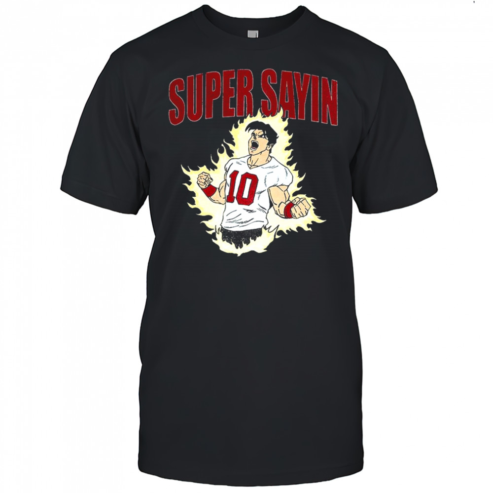 Super Saiyan player number 10 cartoon shirt