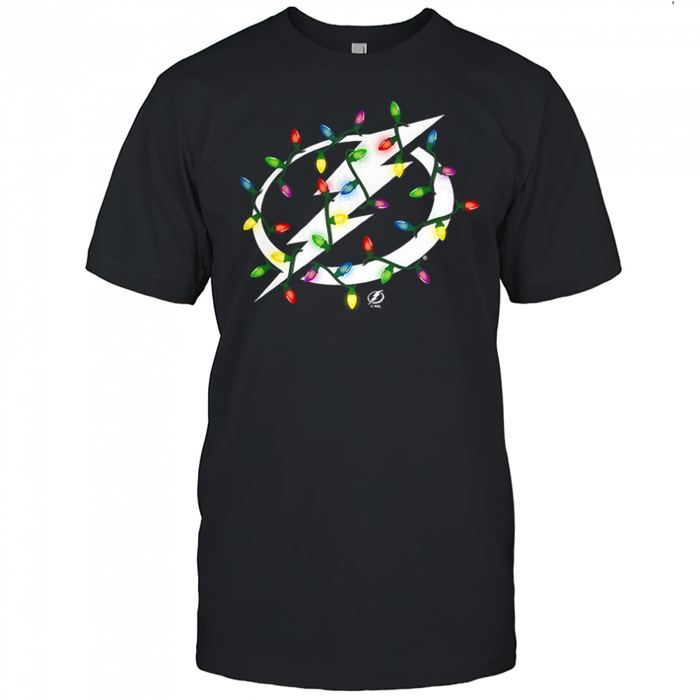 Tampa Bay Lightning logo Holiday Merry Christmas lights shirt