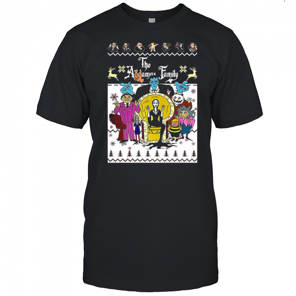 The Addams family Christmas animated shirt