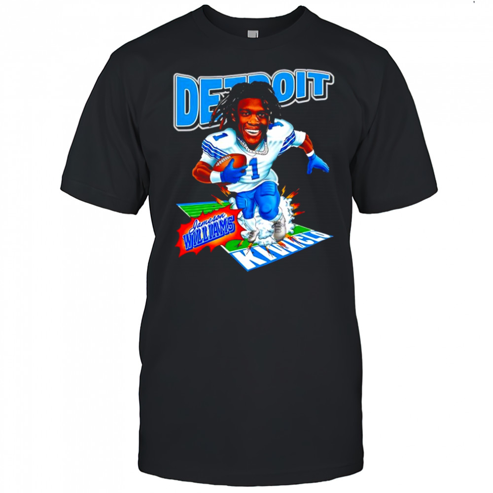 The Jameson Williams Detroit Lions player collection shirt