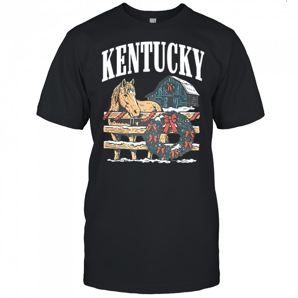 The Kentucky holiday horse wreath Christmas vintage