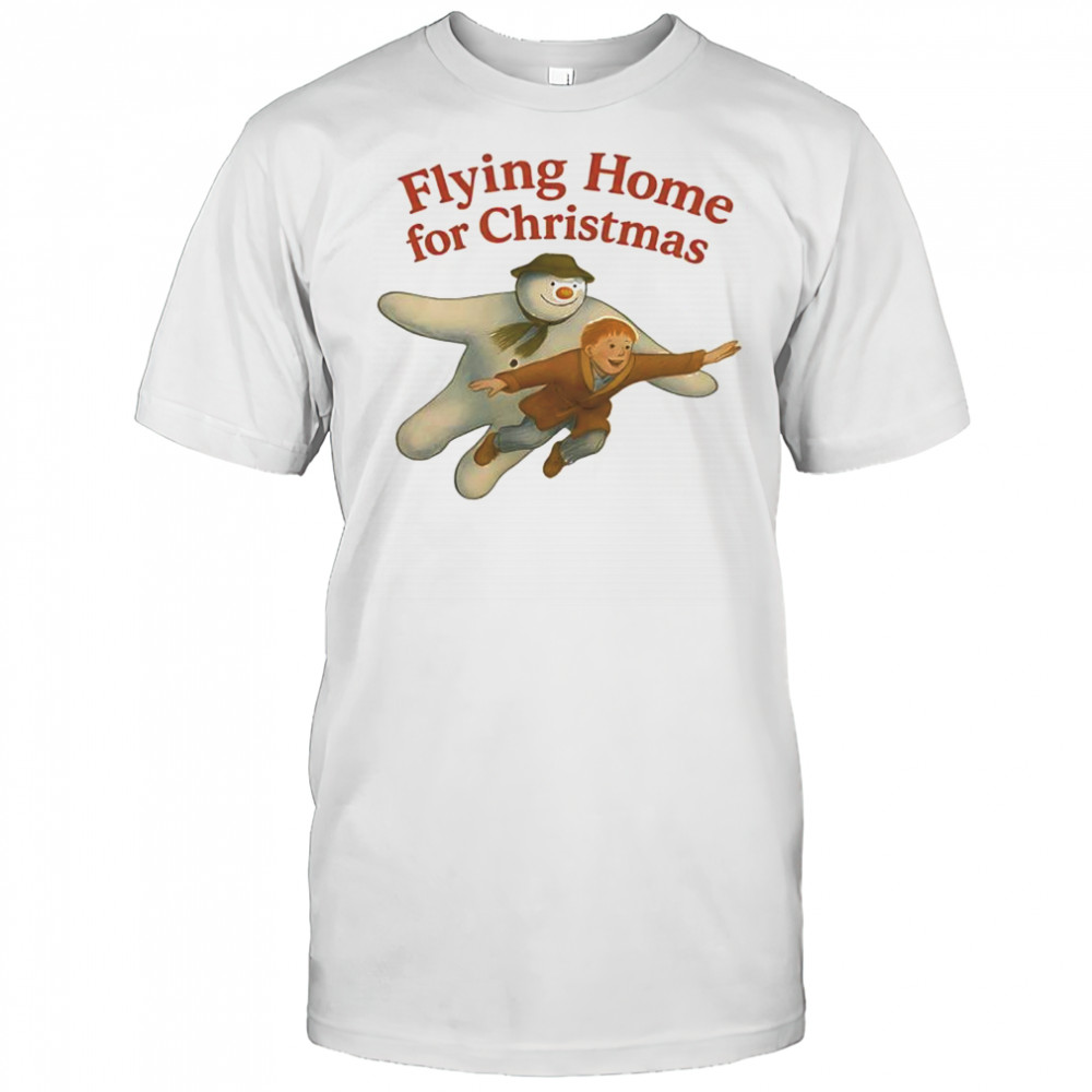 The Snowman Flying Home for Christmas shirt